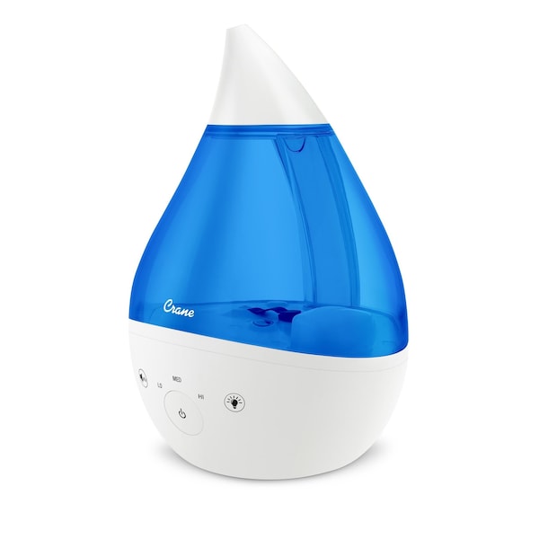 Crane Usa 4-in-1 Top Fill Humidifier with Sound Machine, Blue/White EE-5306 - main